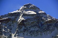 06 Mount Everest North Face Close Up From Rongbuk Monastery Morning.jpg